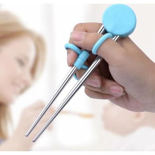 Kids Children Training Chopsticks Learning Chop Sticks Helper Reusable Tableware for Child Beginners Learner Gifts