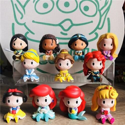 Disney Princess Blind Box Snow White Cinderella Aurora Doll Unisex Movie & TV PVC Collection Ornaments Model Toys