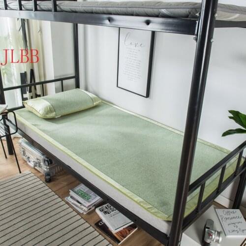 Home green cool sheet set summer mat kit Sleeping bed sheet set rattan mat fitted sheet solid mattress cover 150*200 bedspread