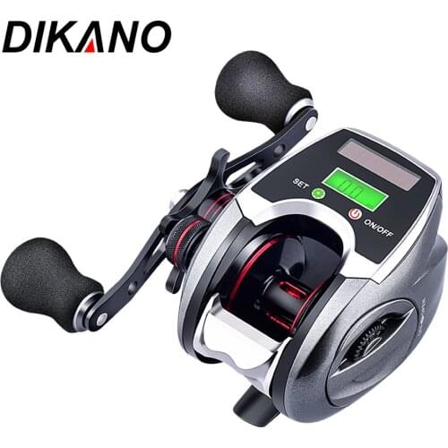 Baitcasting Reels For Casting Fishing Rod With Digital Display Left / Right Hand Low Profile Line Counter Gear Ratio 8.0:1