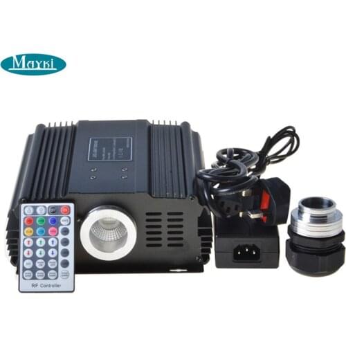 Maykit Big Power 75w Rgb Led Dmx Colorful Fiber Optic Light+28key Rf Remote Controller For All Kinds Fibre Optical Blue