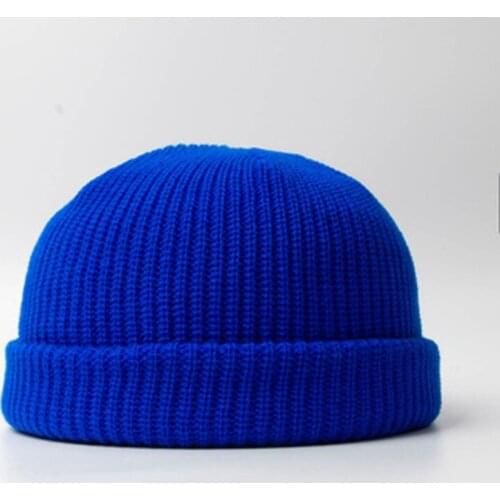Mens Winter Balaclavas Korean Edition Street-Style Knit Knit Knit Caps Melon-Skin Caps Outdoor Hat