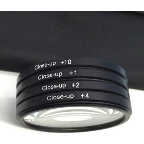 72mm Close Up +1+2+4+10 Macro Lens SET Kit For Nikon Canon Camera for DC / DV / DSLR / SLR