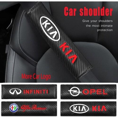 1/2pcs Car Seat Belt Shoulder Pads Cover For BMW M 3 5 E46 E39 E36 E60 E90 X1 X3 X5 X6 Performance Auto Decoration Accessories