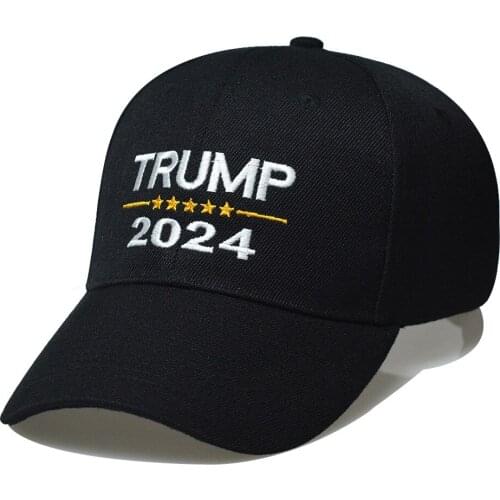 New Trump 2024 Baseball Cap Keep America Great Snapback President Hat 3D Embroidery Cap for Outdoor Hunting Hiking Fishing