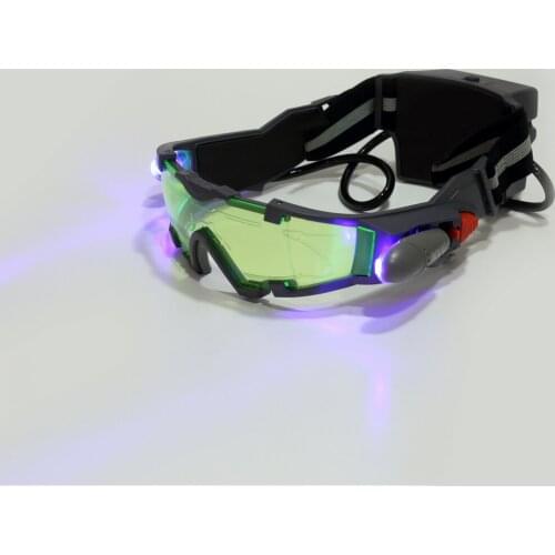 Glasses eyeshield Green Lens Adjustable Elastic Band Night Vision Goggles