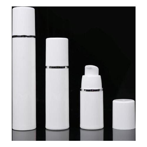 Wholesale 2500pcs white PP 15ml airless bottle white color airless pump for lotion BB cream vacuum bottle