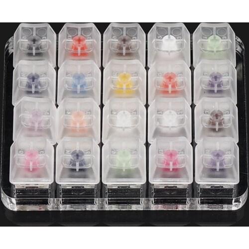 Switch Tester Switch Sampler Mechanical Keyboards 20-Key Switch Testing Tool for Kailh BOX