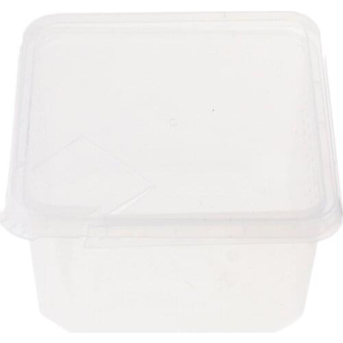 Plastic Insect Turtle Spider Habitat Feeding Box Case Container 12x12x7cm