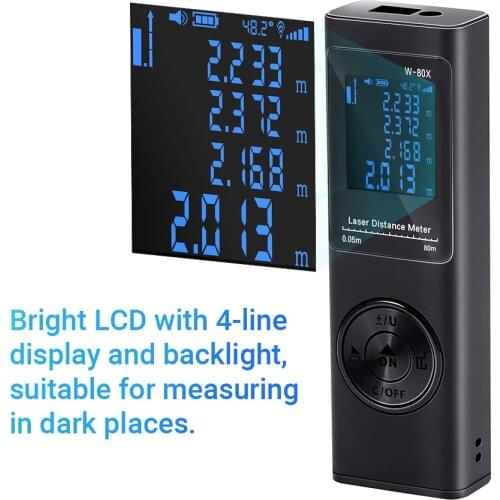 Handheld Rangefinder Digital Mini Distance Measuring Meter Laser Distance Meter Portable Electronic Space Measurement Device