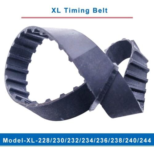 XL timing belt model-228XL/230XL/232XL/234XL/236XL/238XL/240XL/244XL belt teeth pitch 5.08mm width 10/15mm for XL timing pulley