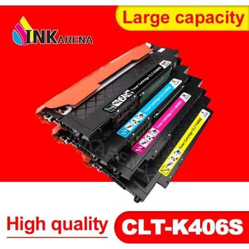 INKARENA Compatible Toner Cartridge For Samsung 406s k406s CLT-406S CLT-K406S C406S Y406S CLP-360 365w 366W CLX-3305 C460FW