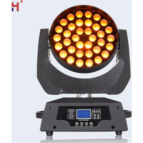 36x12W Lyre Zoom Wash LED Moving Head Light DMX Stage Lighting Professionals DJ Equipment For Stage Party Wedding Show
