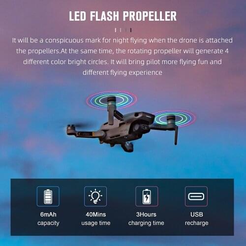 DJI Mini 2 Luminous Paddles, Rechargeable Version, One Pair, Drone Night Flight Accessories MINI 2 Night Flight Accessories