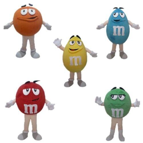 Chocolate Bean Mascot Cosplay Adult Adversting Cartoon Dress Props Outfit Unisex