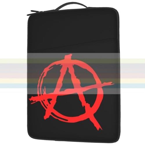 Anarchy Punk Rock Waterproof laptop bag 13 14 15 inch. Laptop bag protective cover for briefcase