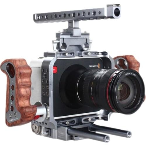 Thorvideo High Quality Professional Aluminium Lightweight Handheld Handle Video DSLR Camera Cage for Black Magic Cinema Camera