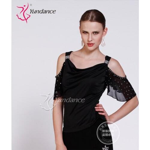 Customized Lady Latin Dancing Shirt Modern Dancing Shirt Waltz Valse Tango Galop Fox Trot Social Dance Suit B-2672