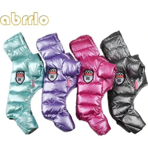 Winter Clothes For Small Dogs Warm Pet Dog Coat Waterproof Hooded Dog Jacket Jumpsuits Chihuahua Yorkie Puppy Clothing Overalls