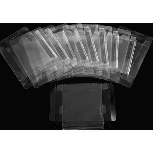 10PCS/lot for GB GBA GBC Box Clear Plastic Box Protectors Sleeve Video Game Boxe