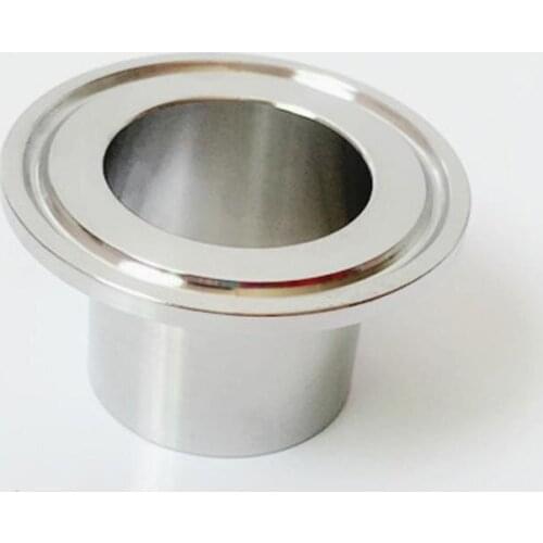 102mm Pipe OD 4" Tri Clamp 40mm Height SUS 304 Stainless Sanitary Auto Butt Weld Ferrule Fitting Home Brewing Beer