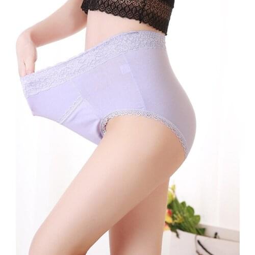3pcs/ Lot Women Brifes Gilrs Cotton Underwear Plus Size Ladies Panties Pocket Briefs Comfortable Breathable Physiological Pant
