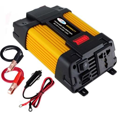 12V to 220V/110V Car Power Inverter Converter Charger Adapter Dual USB Voltage Transformer Modified Sine Wave