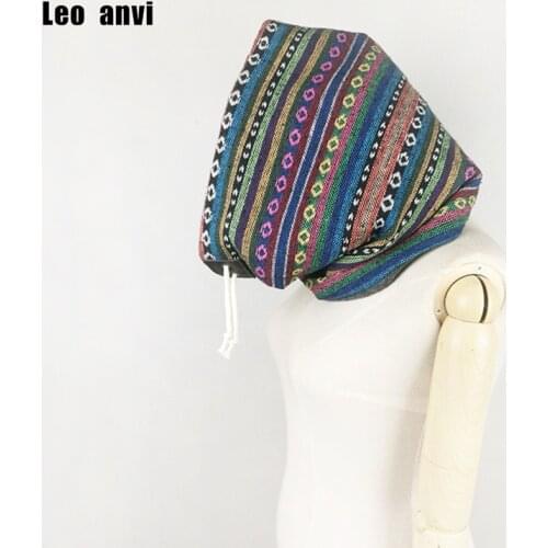 Leo anvi brand design cotton scarves Chunky Infinity scarf women rainbow ring scarves with Leather fashion hijab made in india
