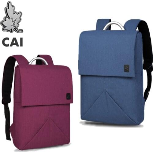 CAI Couple Backpack School Bag For Teenage Girl Boy Laptop Business Travel 2021 Fashion bags Waterproof Minimalism Bookbag