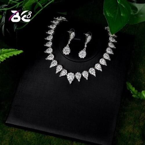 Be 8 Elegent Sparkling AAA Cubic Zirconia Jewely Sets for Bridal Wedding Jewelry Brilliant Bijoux for Women S097