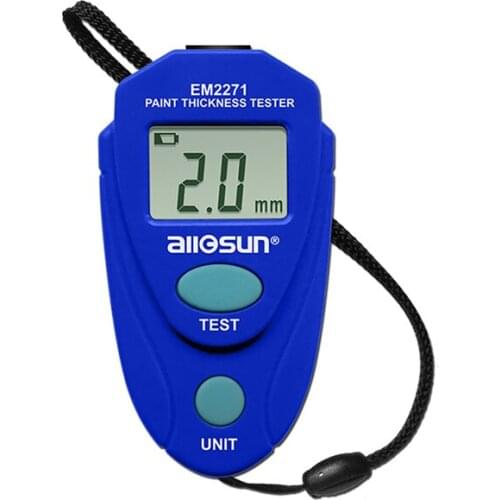 EM2271 0~2.0mm Coating Thickness Gauge Automotive Paint Film Zinc Paint Thickness Gauge Paint Digital Mini Thickness Gauge
