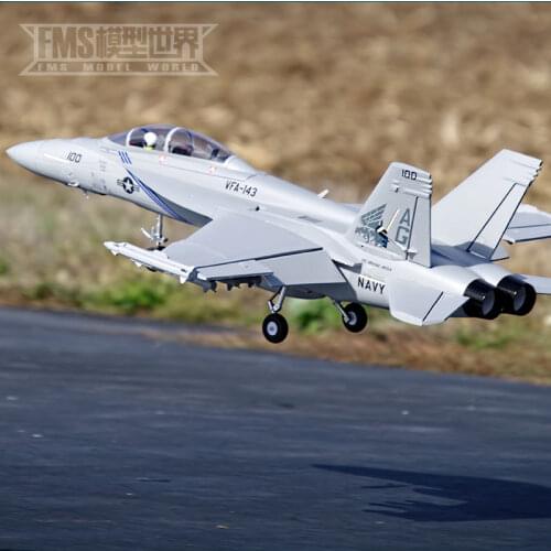 FMS new product 70mm ducted F/A-18F V2 Hornet electric model remote control assembled fixed-wing aircraft