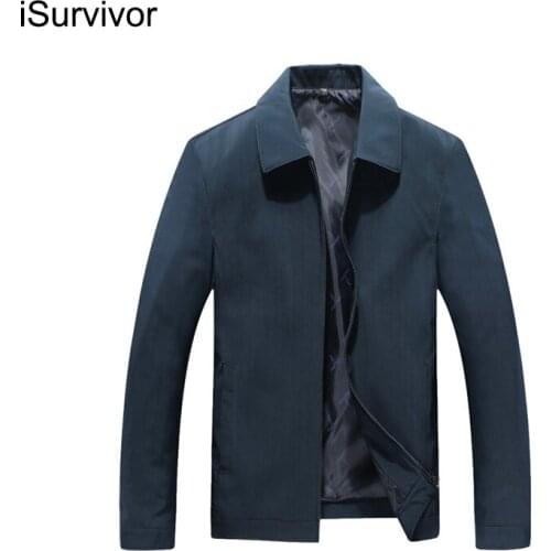 ISurvivor 2021 Men Spring Autumn Businessmen Dress Jackets Hombre Male Casual Fashion High Qulity Zipper Jackets Jaqueta Coats