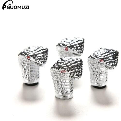 4Pcs Snake Valve Caps Wheel Tyre Tube Tire Valve Air Dust Cover Caps for Bicycle Cycle Mountain Bike