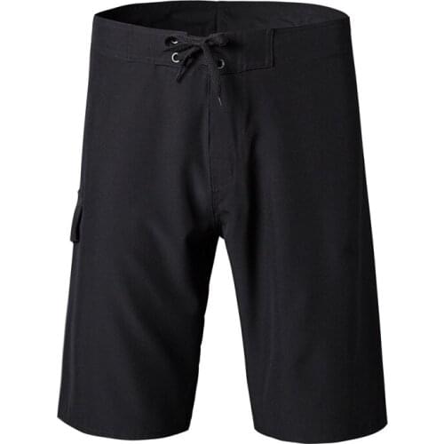 Summer Four-sided elastic fitness fitness competition shorts cross-border solid color large size professional surf beach pants