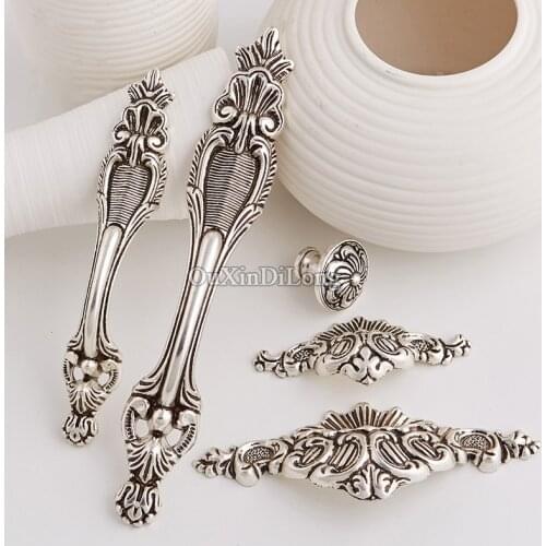 Top Designed 10PCS Furniture Handles European Antique Drawer Dresser Wardrobe Cupboard Cabinet Kitchen Pulls Handles and Knobs