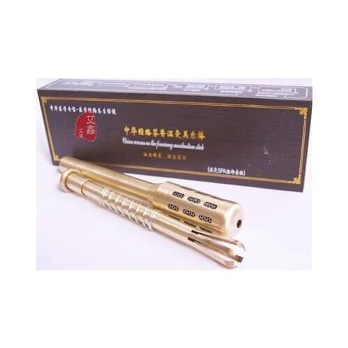 Medium size Copper Moxa burner Moxa sticker Facial care use fit for 7mm diameter moxa rollers free shipping