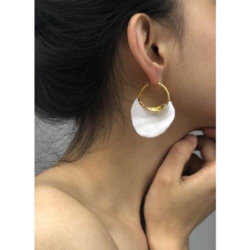 Fashion Earrings Catwalk Fashion Retro Exaggerated Earrings Geometric Exaggerated Three-dimensional Big Earrings