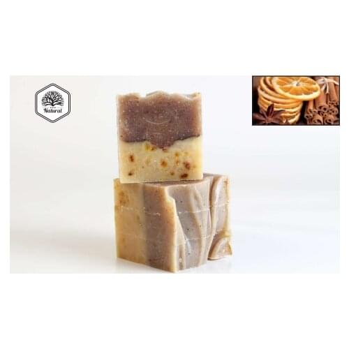 Cinnamon-orange Soap Mere Natural Organic Herbal Deep Cleaning Handmade Soap Facial Care Acne Hair Soap Fragrant Soap C Vitamin