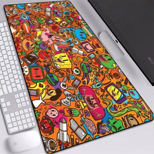 2020 New Great Mouse Pad L,XL,XXL Natural Rubber Caricature Classic Gaming Mouse Pad Square Desk Mat Pad Mouse Edge Control