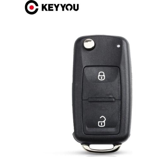 KEYYOU NEW 2 Button Folding Flip Remote Key Replacement Case FOB Shell For Vw VOLKSWAGEN Transporter T5 Polo G Hight Quality