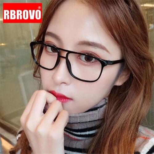RBROVO 2021 Anti-blue Light Glasses Frame Women Brand Designer Glasses Frames Women/Men Lens Eyeglasses Mirror Oculos De Sol