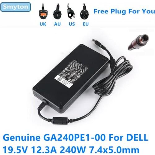 Genuine GA240PE1-00 240W 19.5V 12.3A ADP-240AB D AC Adapter For Dell Alienware 17 R3 R4 M4700 M6700 Laptop Power Supply Charger