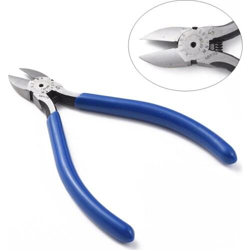 Jewelry Pliers Side Cutting Pliers Flush Cutters Plier Ferronickel Carbon-Hardened Steel Jewelry Making Tools 125x70x10mm