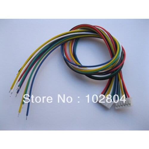1000 pcs PH 2.0mm 6 Pin Female Polarized Connector with 26AWG 7.9inch 300mm Leads