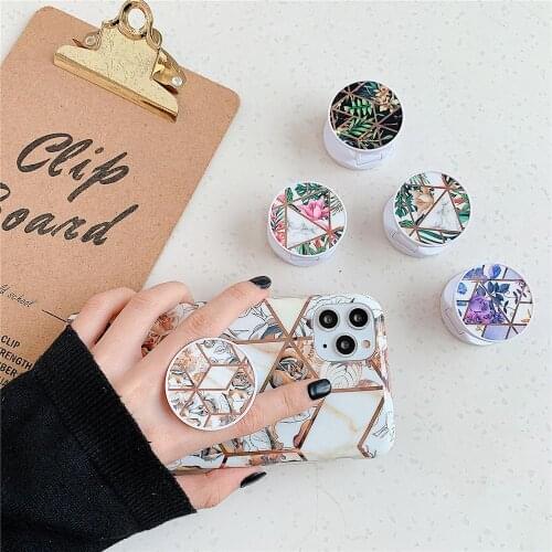 Flower Leaves Foldable Phone Stand Holders For Smartphones Tablets Mobile Phone Universal Finger Ring Stand for iPhone 11 Pro xs