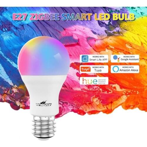 Tuya Zigbee E27 10W Smart Control Lamp 220-240V LED Light Dimmable Timer Function Voice Control Bulb Work With Smart Life APP
