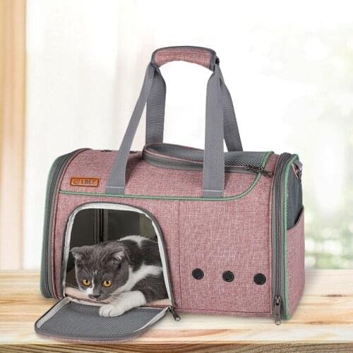 Cat Carrier Pet Handbag Airline Approved Pet Carrier Bag Collapsible 7.5kg Dog Carrier for Small Medium Cats Dogs Puppy