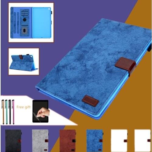 Smart Case For Samsung Galaxy Tab S5e SM-T720 T725 10.5" Cover Business Tablet Tab S5e 10.5 PU Leather Flip Stand Shell+Film+Pen