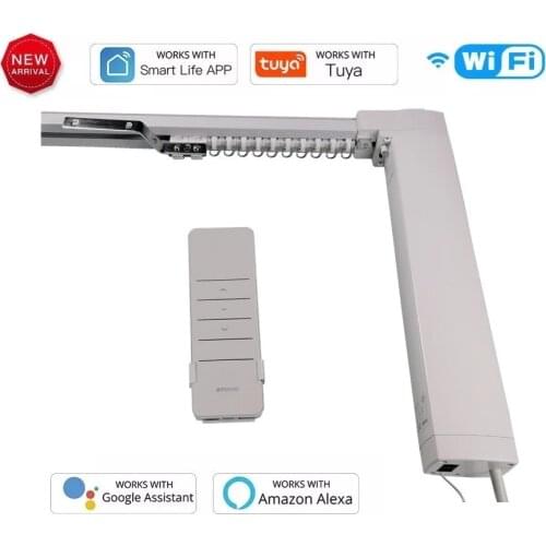 WiFi Smart Curtain Track, TUYA Smart Voice Control Schedule Timer
